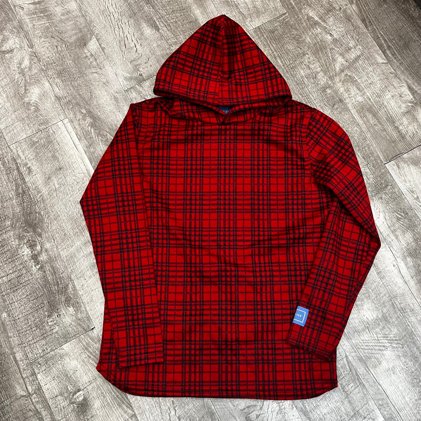 (M) yachtpay plaid hoodie