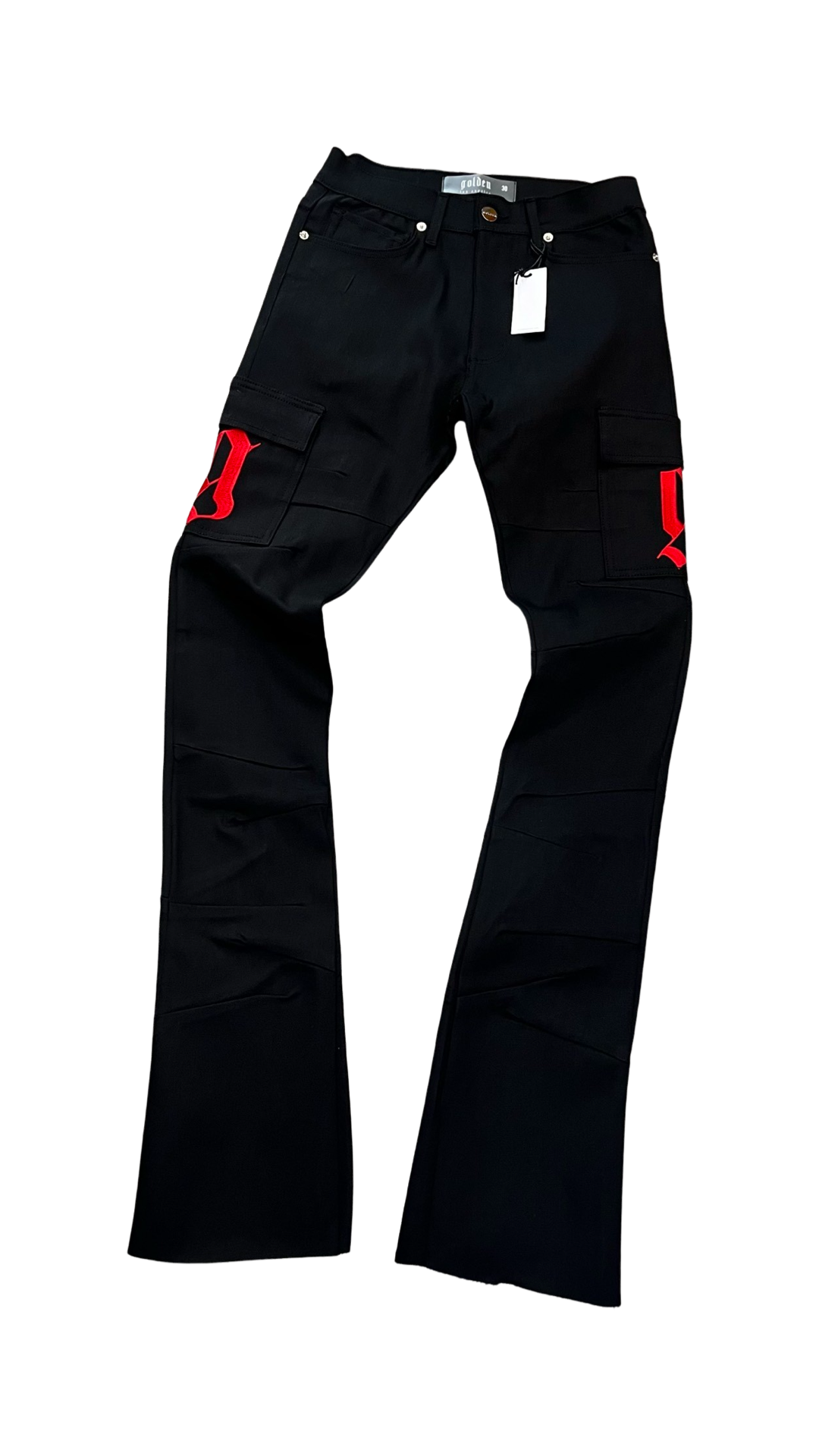 Gdn “G” stacked denim (red G)