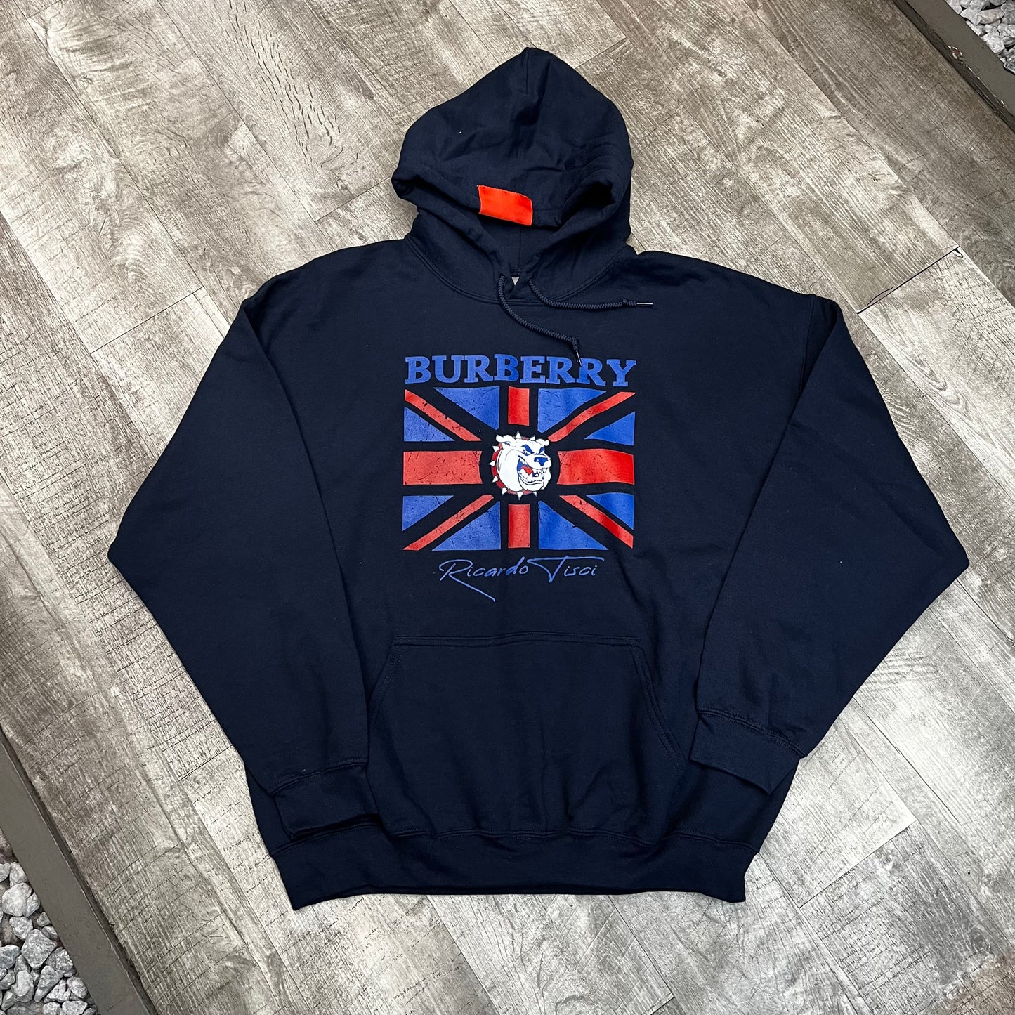 (XL) Burberry hoodie (navy)