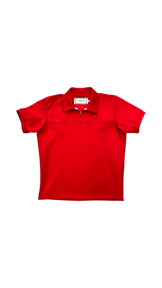 Yachtpay “Pablo” polo solid (vermillion/red)